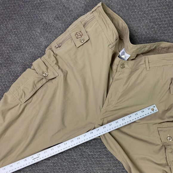 Clothing Arts P Cubed Pick Pocket Proof Cargo Pants Mens 40 x 30 Fit 41x29 Khaki - Picture 13 of 14